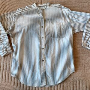 Vintage STAMPEDE Madarin Collar Button Down
